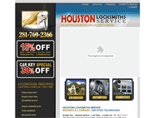 Tablet Screenshot of houstonlocksmithsservice.com